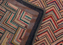 Antique Hooked Rug - 5'10 x 6'3