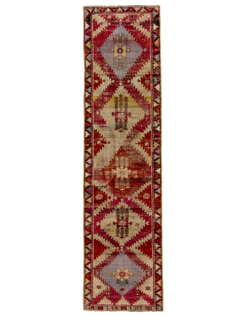 Antique Kirsehir Runner - 3’1 x 11’10