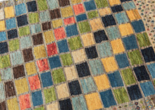 Checkered Contemporary Gabbeh - 3'3 x 6'