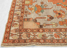 Antique Bakshaish Pastel rug naivete