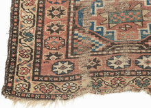 Antique Weathered Kurdish Rug - 3'2 x 5'10