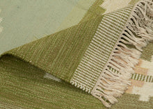 Sage & Celadon Midcentury Swedish Kilim