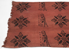 This tunic was woven and block-printed In Mali or Burkina Faso during mid–20th century

A striking vintage West African tunic created from handwoven cotton strips and decorated with bold block-printed motifs. The central design features rows of stylized crocodiles, powerful symbols associated with water spirits, protection, and ancestral strength throughout the Sahel. Alternating with them are vertical millet stalk motifs, representing nourishment, fertility, and the continuity of community life.