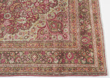 Antique “perfectly worn” Meshed Rug - 4’3 x 6'8