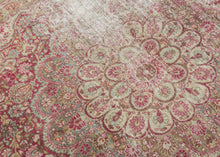 Antique “perfectly worn” Meshed Rug - 4’3 x 6'8