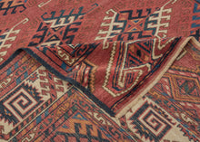 Yomud Turkmen Rug - 4’ x 5'10