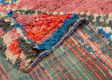 Vintage Moroccan Boucherouite Rug - 3'10 x 4'5