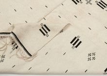 Black and White Saltillo Serape - 3'8 x 6'8