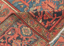 Unusual Antique Heriz Rug - 8'2 x 11'6