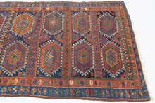 Antique Sanjabi Kurd Rug - 4'1 x 7'2
