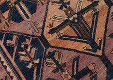 Graphic Kurdish Rug - 4'7 x 7'1