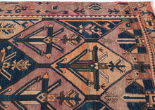Graphic Kurdish Rug - 4'7 x 7'1