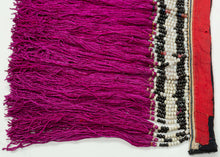 Red Dao Back Collar with Magenta Streamers
 - 1'4 x 11"