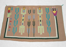 Mid Century Yei Navajo Rug - 2'1 x 3'4