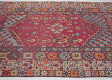 Antique Moroccan Rabat Rug - 5'8 x 11'10