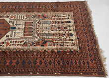 Ivory Ersari Turkmen Rug - 4'2 x 6'7