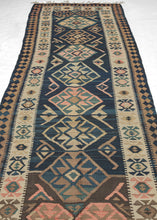 Mid Century Kilim Runner - 4'3 x 11'5