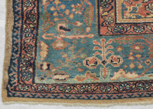 Antique Gold and Blue Sultanabad - 6'5 x 8'