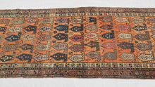 Orange Kurdish Runner - 3' x 10'10