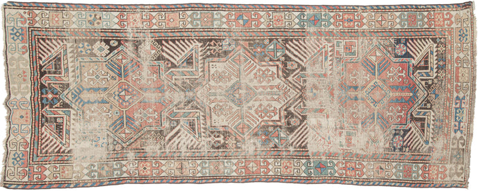 Akstafa caucasian late 19th century. It features a field three 8 pointed star medallions each flanked classic 