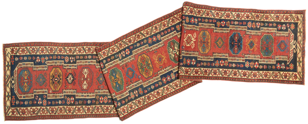 Antique Kazak Runner - 3' x 16'2