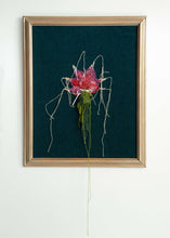"New Mom In Artsakh Gifted A Bouquet Of Radishes After Being Discharged From Hospital Amid Shortages Of Goods As Azerbaijan’s Blockade Enters Day 19" Screencapped December 30, 2022 from Zartonkmedia  Lace bouquet inspired by news reports during the current Armenian-Azeri conflict.