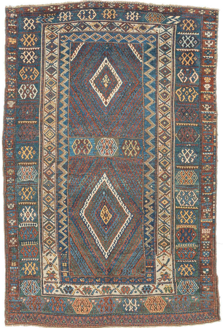 Antique Kurdish Rug - 5’9 x 8’10