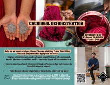 Cochineal Dyeing Demo w/ Omar Chasan (Saturday, September 27th @ 11am_