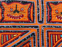 Orange Cats Mola Cloth - 1' x 1'6