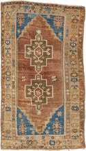 Midcentury Earthy Anatolian Rug - 3'11 x 6'11