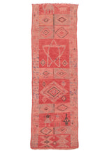 Vintage Moroccan Boujad Runner - 2’8 x 8'3