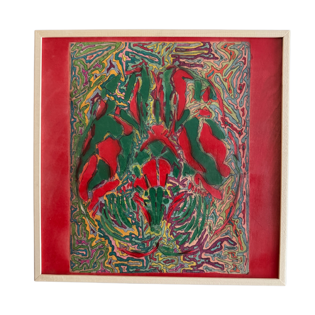 Brain Square (red) - 12.5