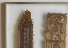 Framed Coptic Textile Fragments - 11.5" x 14.5" (framed)