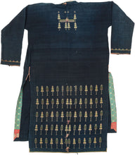 A remarkable ceremonial coat of the Tai Dam, or Black Tai, an ethnolinguistic group historically centered in northwestern Vietnam and neighboring Laos. Known as a sua hi, garments of this type were made for important ritual occasions and were particularly associated with funerary traditions and the passage of the deceased into the ancestral realm.