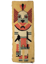 Hooked "1963" Kachina Rug- 1'2 x 3'3