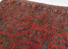 Antique Sarouk Rug - 7'9 x 9'