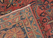 Antique Sarouk Rug - 7'9 x 9'