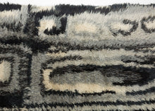 Mid Century Rya Rug - 3'9 x 6'