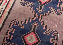 Mid Century Caucasian Kuba Kilim - 4'6 x 8'11