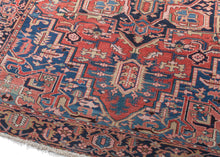 Antique Heriz Rug - 9'2 x 11'7