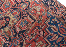 Antique Heriz Rug - 9'2 x 11'7