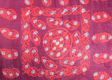 Resist Dyed Silk Scarf - 4'10 x 4'10