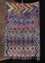 Vintage Moroccan Boucherouite Rug - 4'6 x 6'10
