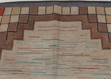 Antique Hook Rug with Geometric Design - 2'10 x 3'2