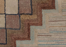 Antique Hook Rug with Geometric Design - 2'10 x 3'2