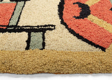 Hooked "1963" Kachina Rug- 1'2 x 3'3