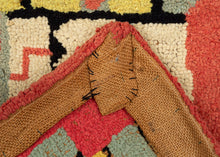 Hooked "1959" Kachina Rug - 1'2 x 3'3