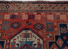 Large Antique Kazak Rug - 6'11 x 7'10