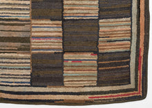 Antique Hook Rug - 4'2 x 5'11