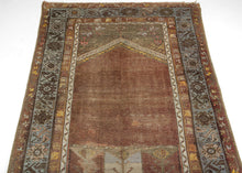 Antique Turkish Prayer Rug - 3'9 x 6'1